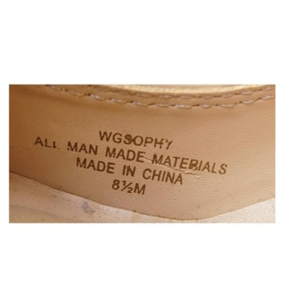 Guess Beige Cork Platform SZ 8.5 41/2" Heel Pumps 1" Platform Neutral Trendy - Picture 9 of 11